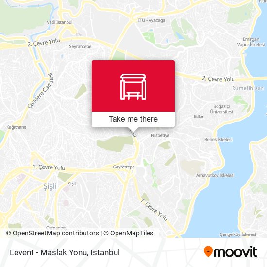 Levent - Maslak Yönü map