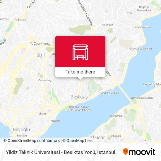 Yildiz Teknik Üniversitesi - Besiktas Yönü map