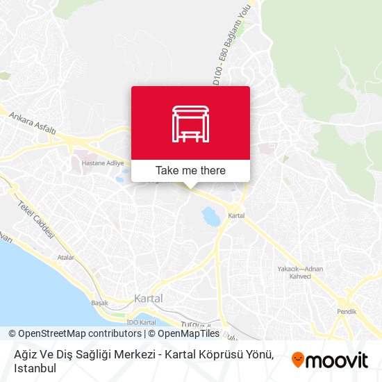 Ağiz Ve Diş Sağliği Merkezi - Kartal Köprüsü Yönü map