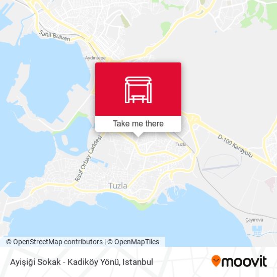 Ayişiği Sokak - Kadiköy Yönü map