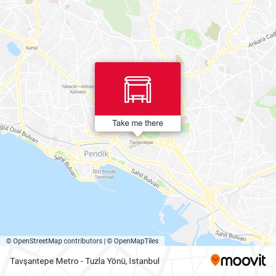 Tavşantepe Metro - Tuzla Yönü map