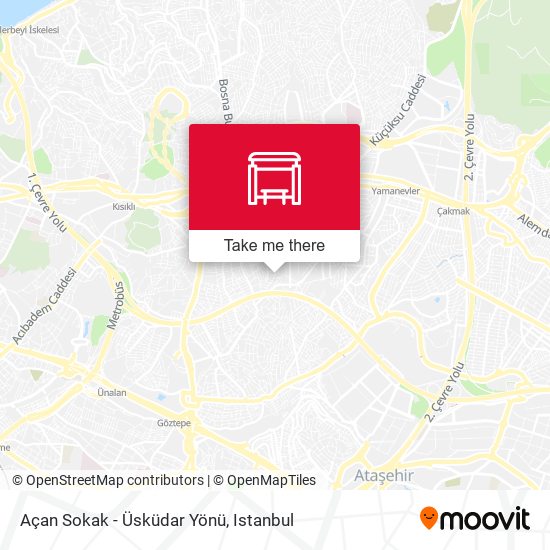Açan Sokak - Üsküdar Yönü map