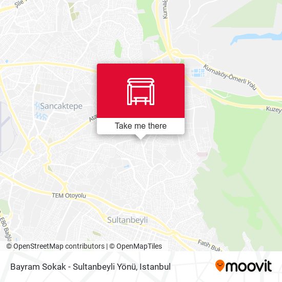 Bayram Sokak - Sultanbeyli Yönü map