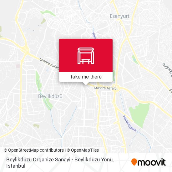 Beylikdüzü Organize Sanayi - Beylikdüzü Yönü map