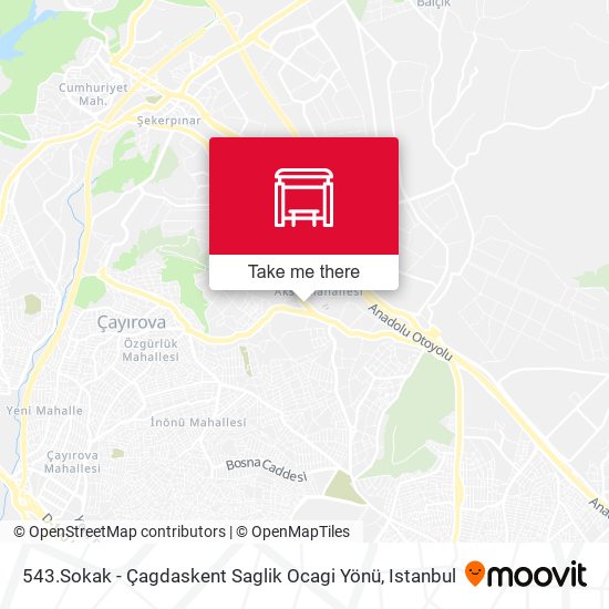 543.Sokak - Çagdaskent Saglik Ocagi Yönü map