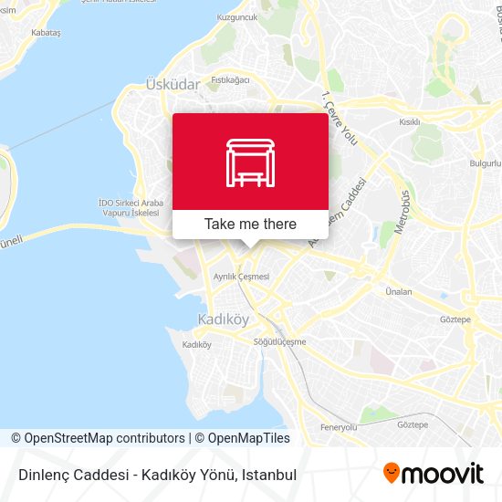 Dinlenç Caddesi - Kadıköy Yönü map