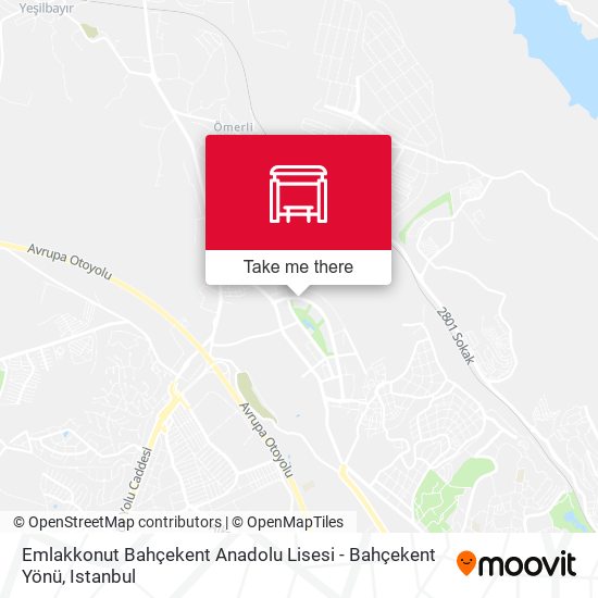 Emlakkonut Bahçekent Anadolu Lisesi - Bahçekent Yönü map