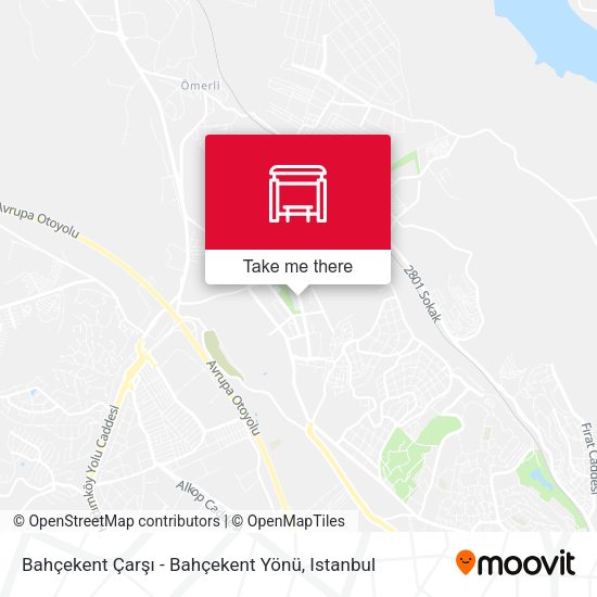 Bahçekent Çarşı - Bahçekent Yönü map
