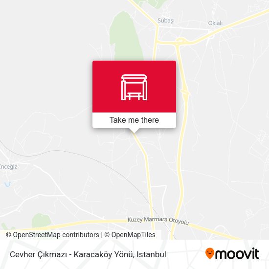 Cevher Çıkmazı - Karacaköy Yönü map