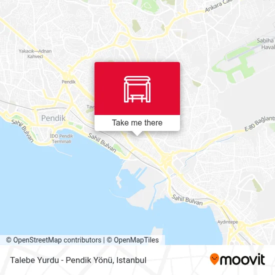 Talebe Yurdu - Pendik Yönü map