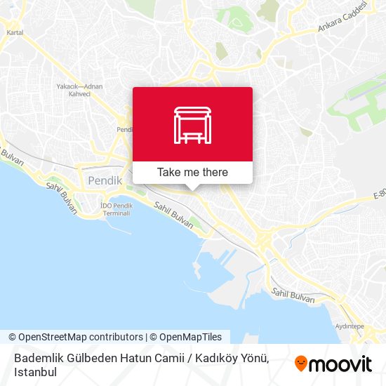 Bademlik Gülbeden Hatun Camii / Kadıköy Yönü map