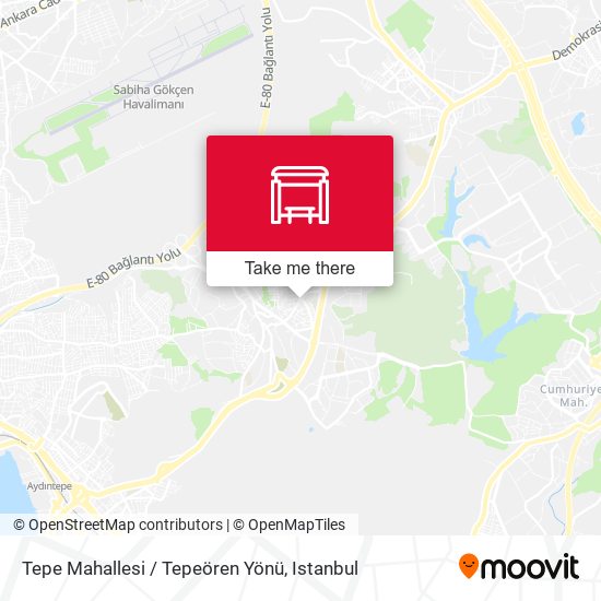 Tepe Mahallesi / Tepeören Yönü map