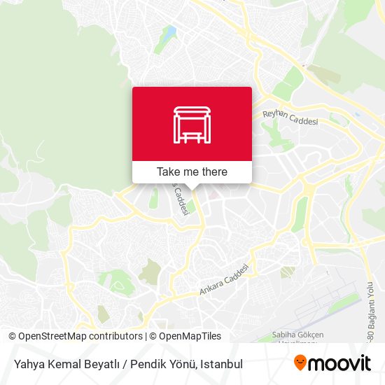 Yahya Kemal Beyatlı / Pendik Yönü map