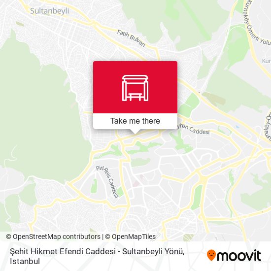 Şehit Hikmet Efendi Caddesi - Sultanbeyli Yönü map