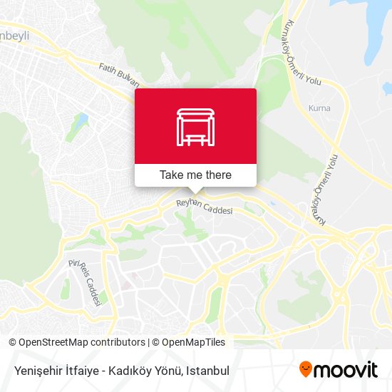 Yenişehir İtfaiye - Kadıköy Yönü map