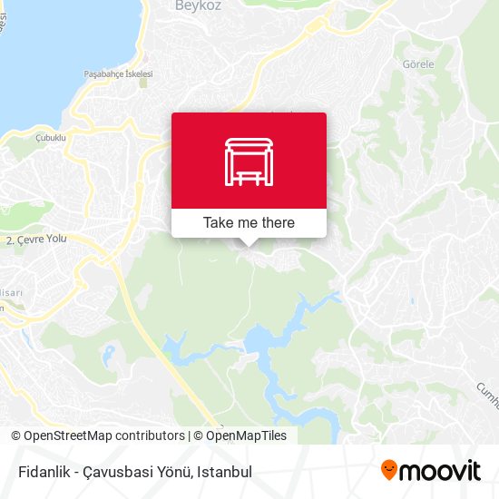 Fidanlik - Çavusbasi Yönü map