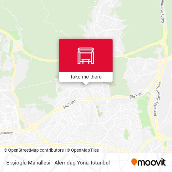 Ekşioğlu Mahallesi - Alemdag Yönü map