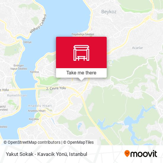 Yakut Sokak - Kavacik Yönü map