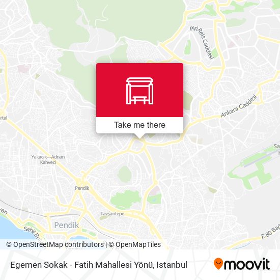 Egemen Sokak - Fatih Mahallesi Yönü map