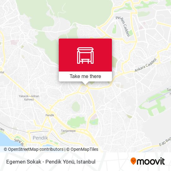 Egemen Sokak - Pendik Yönü map