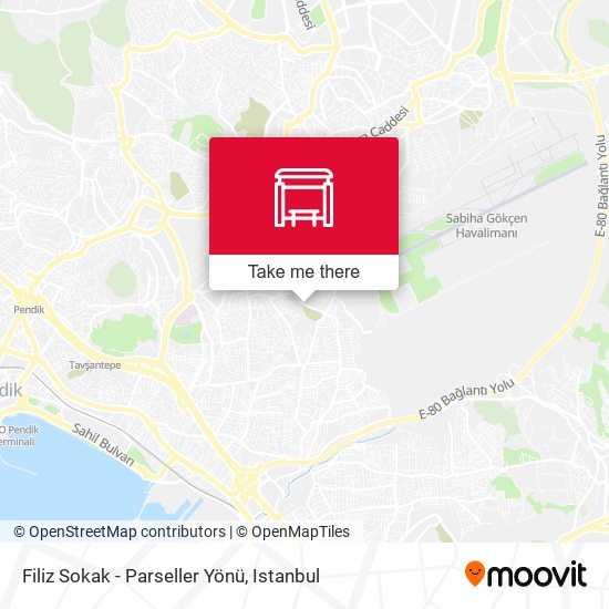 Filiz Sokak - Parseller Yönü map