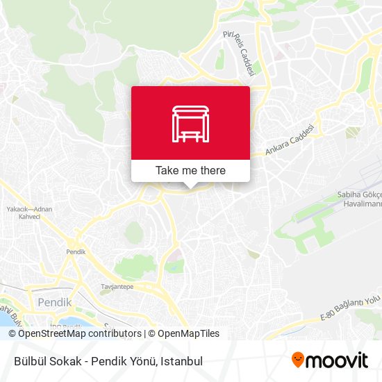Bülbül Sokak - Pendik Yönü map