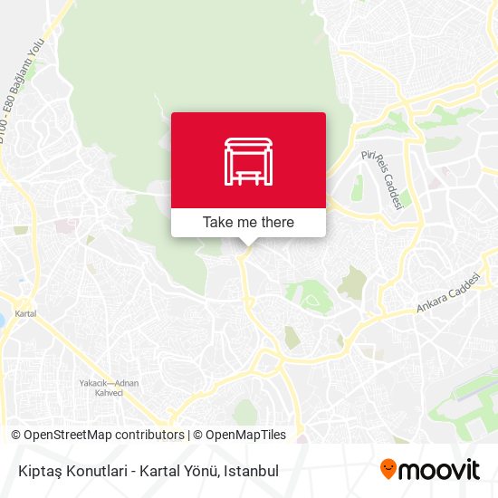 Kiptaş Konutlari - Kartal Yönü map