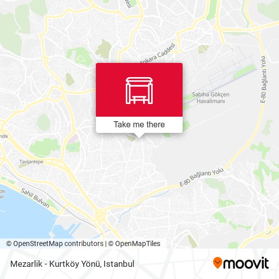 Mezarlik - Kurtköy Yönü map