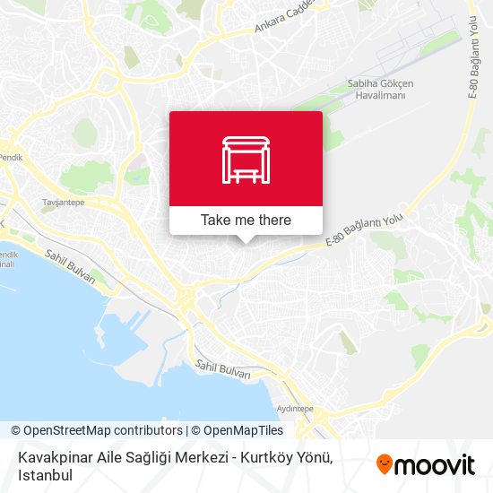 Kavakpinar Aile Sağliği Merkezi - Kurtköy Yönü map