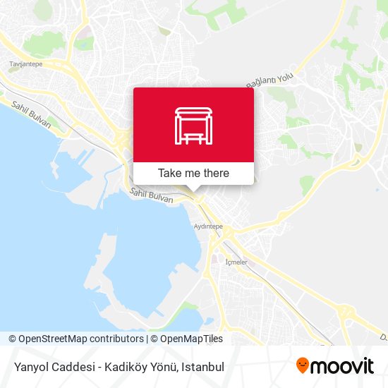 Yanyol Caddesi - Kadiköy Yönü map