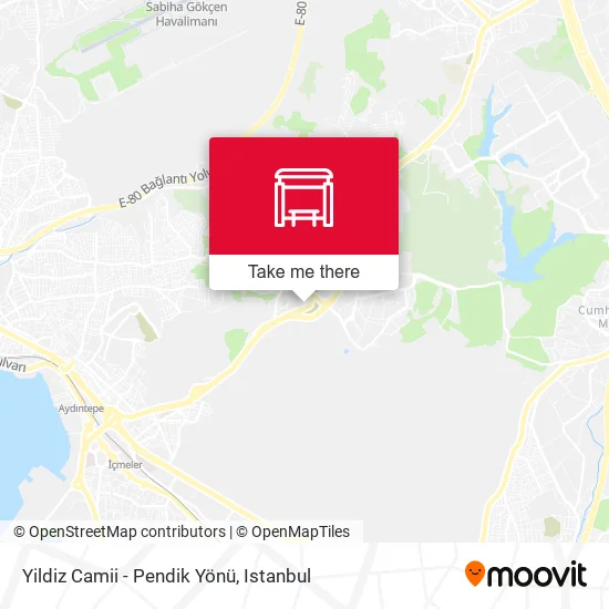 Yildiz Camii - Pendik Yönü map