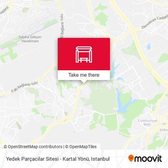 Yedek Parçacilar Sitesi - Kartal Yönü map