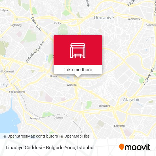 Libadiye Caddesi - Bulgurlu Yönü map