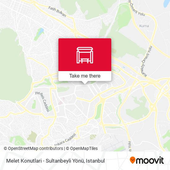 Melet Konutlari - Sultanbeyli Yönü map
