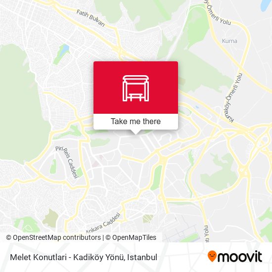 Melet Konutlari - Kadiköy Yönü map