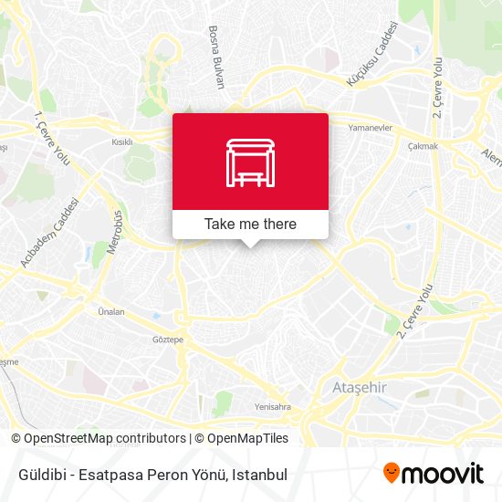 Güldibi - Esatpasa Peron Yönü map