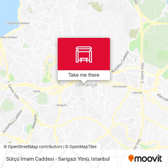 Sütçü İmam Caddesi - Sarigazi Yönü map