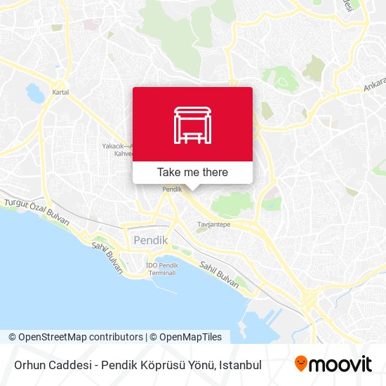 Orhun Caddesi - Pendik Köprüsü Yönü map