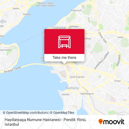 Haydarpaşa Numune Hastanesi - Pendik Yönü map