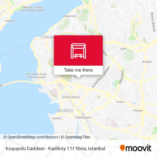 Koşuyolu Caddesi - Kadiköy 11t Yönü map