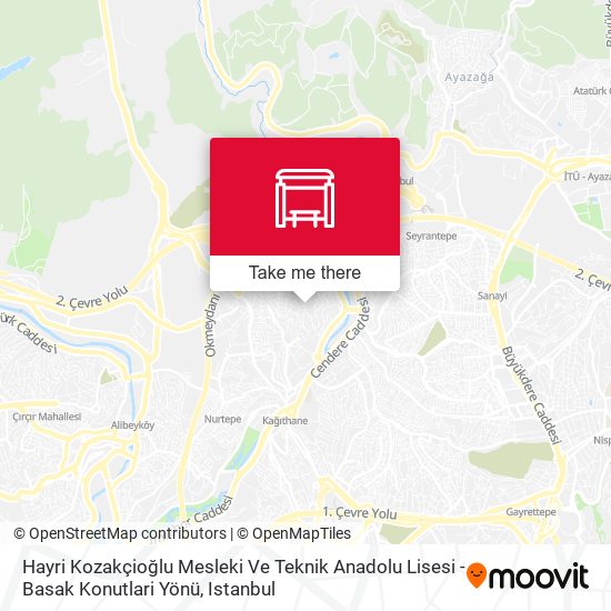 Hayri Kozakçioğlu Mesleki Ve Teknik Anadolu Lisesi - Basak Konutlari Yönü map