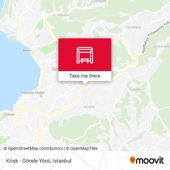 Köşk - Görele Yönü map