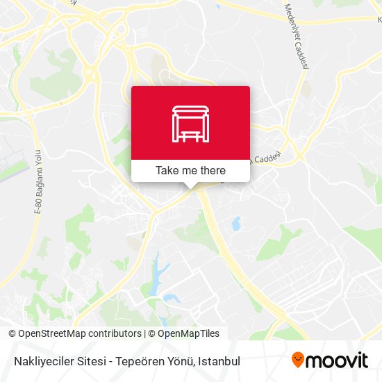 Nakliyeciler Sitesi - Tepeören Yönü map