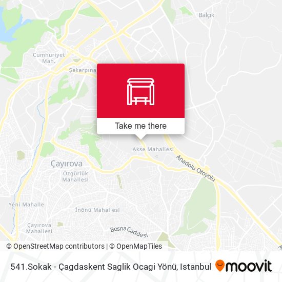 541.Sokak - Çagdaskent Saglik Ocagi Yönü map