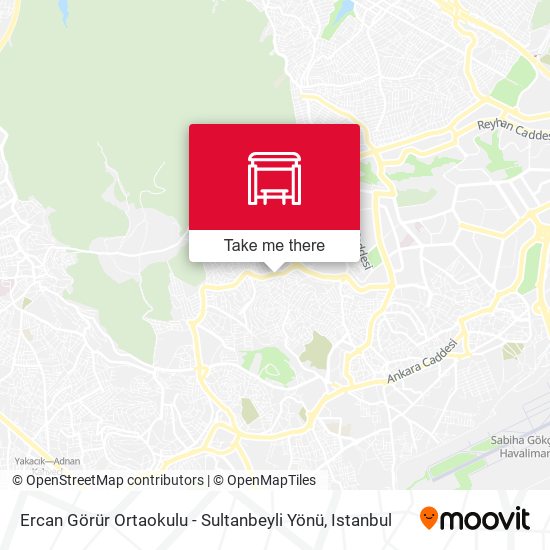 Ercan Görür Ortaokulu - Sultanbeyli Yönü map