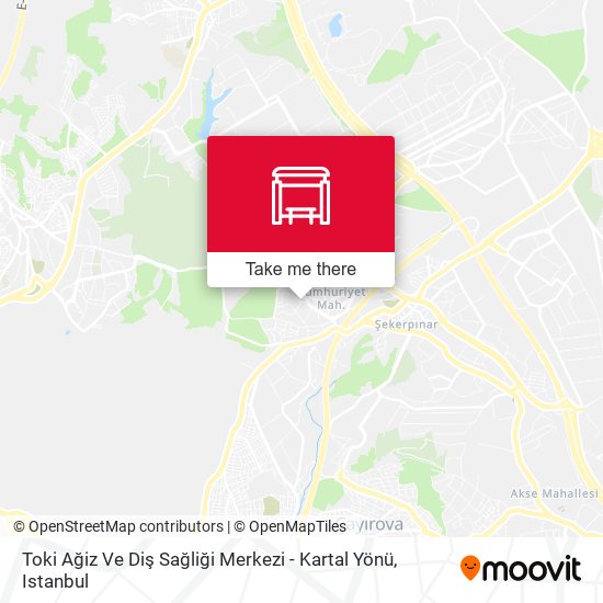 Toki Ağiz Ve Diş Sağliği Merkezi - Kartal Yönü map