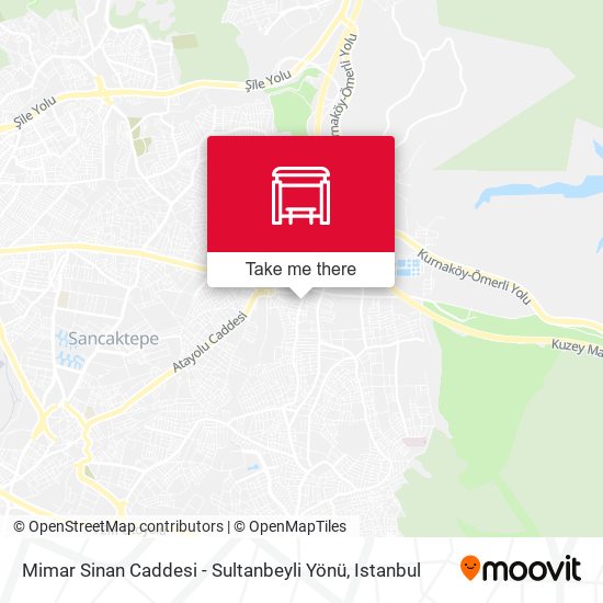 Mimar Sinan Caddesi - Sultanbeyli Yönü map