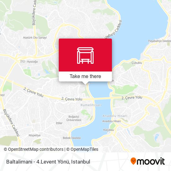 Baltalimani - 4.Levent Yönü map