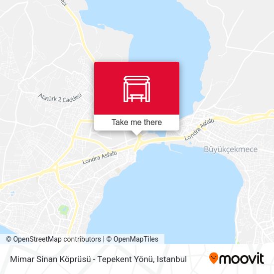 Mimar Sinan Köprüsü - Tepekent Yönü map