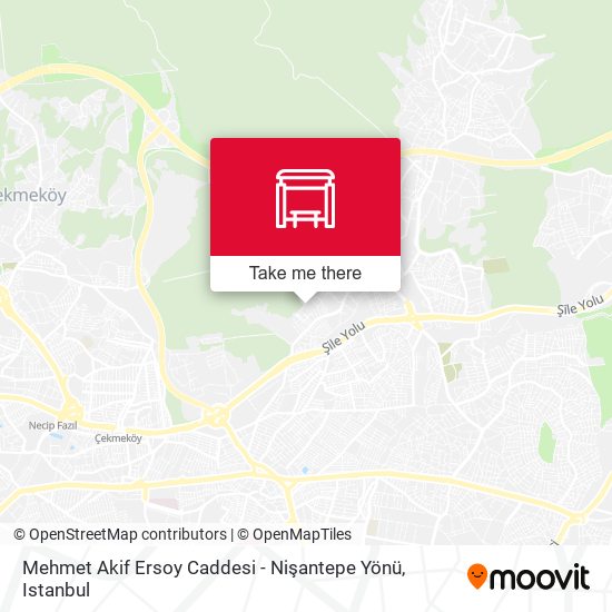 Mehmet Akif Ersoy Caddesi - Nişantepe Yönü map